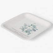 Assiettes En Carton Croyant Rustique Eucalyptus Fern Folid (Angulaire)