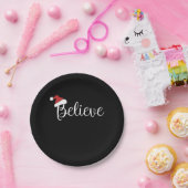 Assiettes En Carton croyez au Père Noël (Fête)