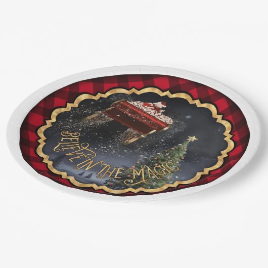 Assiettes En Carton Croyez en les plaques de papier magique (Angle)