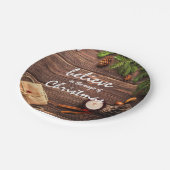 Assiettes En Carton Croyez La Magie Des Fêtes De Noël Rustique (Angle)