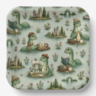 Assiettes En Carton Cryptides cosy Nessie Monstre du Loch Ness loisirs