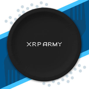 Assiettes En Carton Cryptomonnaie Mème XRP Army Quote Hodl Crypto