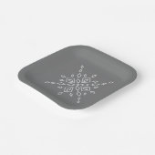Assiettes En Carton Crystalized Snowflake (Angulaire)