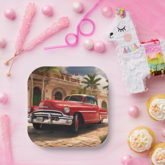 Assiettes En Carton ¡Cuba Libre ! (Fête)