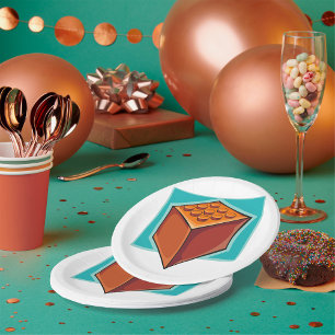 Assiettes En Carton Cube Brown