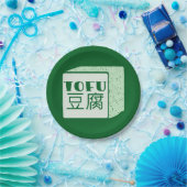 Assiettes En Carton Cube japonaise de tofu (Fête)