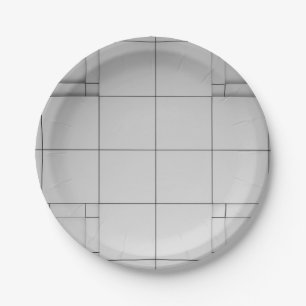 Assiettes En Carton Cubes Abstraits