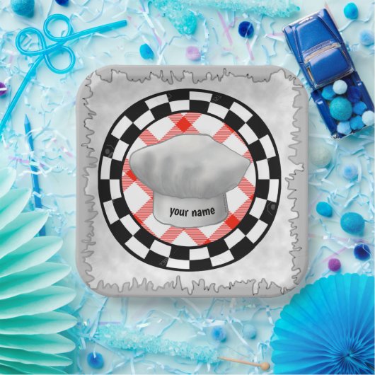 Assiettes En Carton Cuisine casquette (Fête)