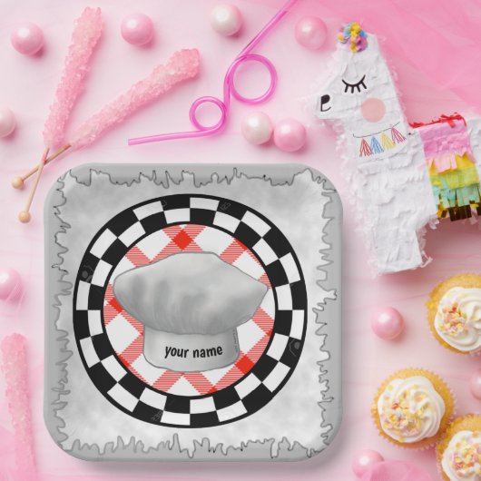 Assiettes En Carton Cuisine casquette (Fête)