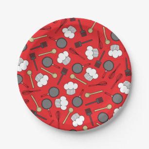 Assiettes En Carton Cuisine Chef Cuisine Enfants 1ère fête d'anniver
