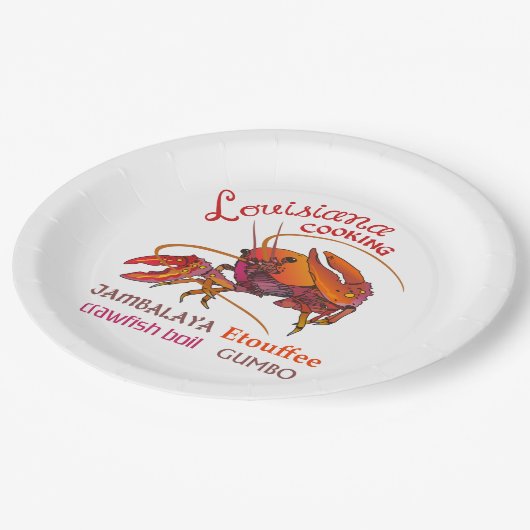 Assiettes En Carton Cuisine Louisiane (Angle)