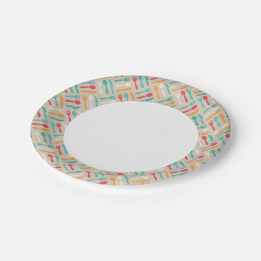 Assiettes En Carton Cuisine motif 3 (Angle)