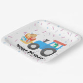 Assiettes En Carton Cuisine oeuf dinosaure Construction Camion Enfant (Angulaire)