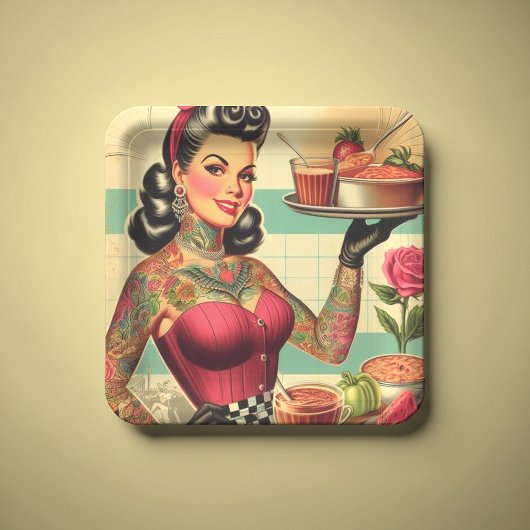 Assiettes En Carton Cuisine Restaurant Pin-up