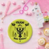 Assiettes En Carton Cuisines Cajun et Créole (Fête)