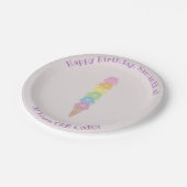 Assiettes En Carton Cuisinière Ours De Crème De Glace Cône (Angle)