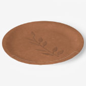 Assiettes En Carton Cuivre concassé (Angle)