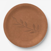 Assiettes En Carton Cuivre concassé (Devant)