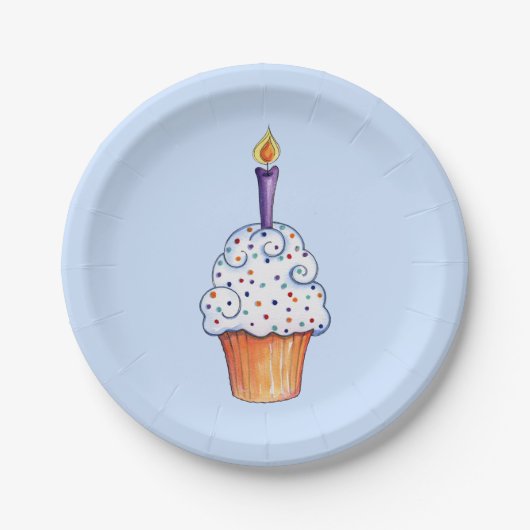 Assiettes En Carton Cup Cake (Devant)