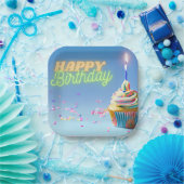 Assiettes En Carton Cupcake (Fête)