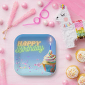 Assiettes En Carton Cupcake (Fête)
