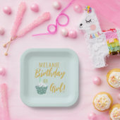 Assiettes En Carton Cupcake 60e Anniversaire Fille Party plaque papier (Fête)