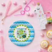 Assiettes En Carton Cupcake Octopus 6 plaques de papier d'anniversaire (Fête)