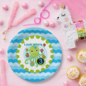 Assiettes En Carton Cupcake Octopus Plaques de papier d'anniversaire 3 (Fête)
