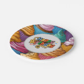 Assiettes En Carton cupcake print anniversaire de enfant party Plaque (Angle)