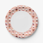 Assiettes En Carton Cupcakes (Devant)