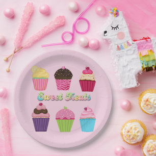 Assiettes En Carton Cupcakes Sweet Treats