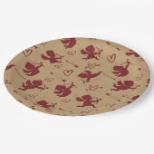 Assiettes En Carton Cupids Arrows and Hearts (Angle)