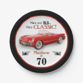 Assiettes En Carton Custom Age Not Old Red Classic 1954 Convertible (Devant)