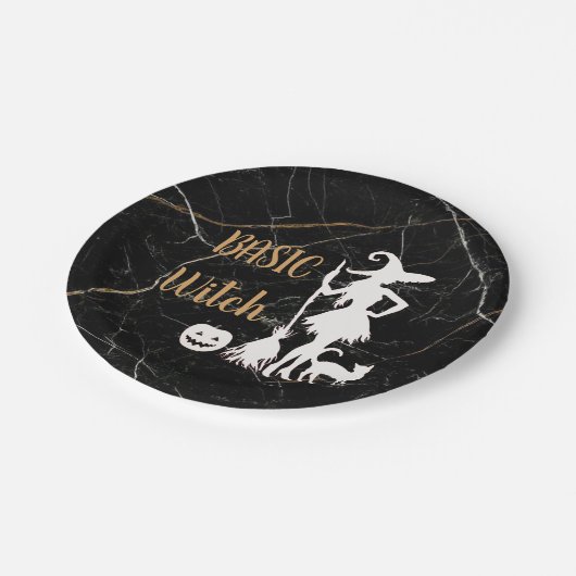 Assiettes En Carton Custom BASIC WITCH w Chat Funny Cool Aesthétique C (Angle)