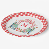 Assiettes En Carton Custom Christmas Party Plates (Angle)
