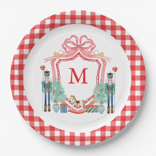 Assiettes En Carton Custom Christmas Party Plates (Devant)