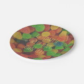 Assiettes En Carton Custom Colorful Gumdrops Candy (Angle)