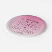 Assiettes En Carton Custom Cute Happy 50th Birthday (Angle)