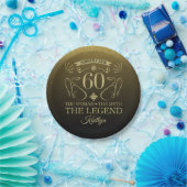 Assiettes En Carton Custom Cute Happy 60th Birthday (Fête)