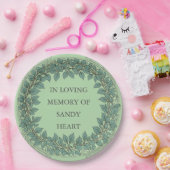 Assiettes En Carton Custom Eucalyptus Funeral – Elegant Memorial (Fête)