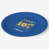 Assiettes En Carton Custom Happy 10th Birthday Party (Angle)