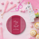 Assiettes En Carton Custom Japandi Christmas Paper Plate – Asanoha (Fête)