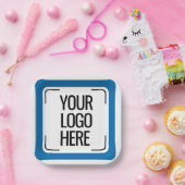 Assiettes En Carton Custom Logo Design, Company Logo, Team Logo, Perso (Fête)