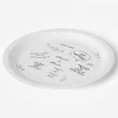 Assiettes En Carton Custom name, funny love note handwriting wedding (Angle)