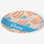 Assiettes En Carton Custom name paint strokes patterned (Angle)