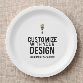 Assiettes En Carton Custom Personalized Blank Company Branded