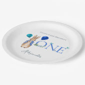 Assiettes En Carton Custom Pierre le lapin 1er anniversaire (Angle)