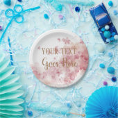 Assiettes En Carton Customisable Handmade Product floral wreath (Fête)