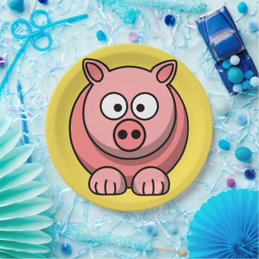 Assiettes En Carton Customise Cute à plat (Fête)