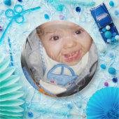 Assiettes En Carton Customisez-le avec votre plaque photo (Fête)